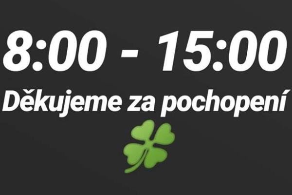 Změná otevírací doby Bistra