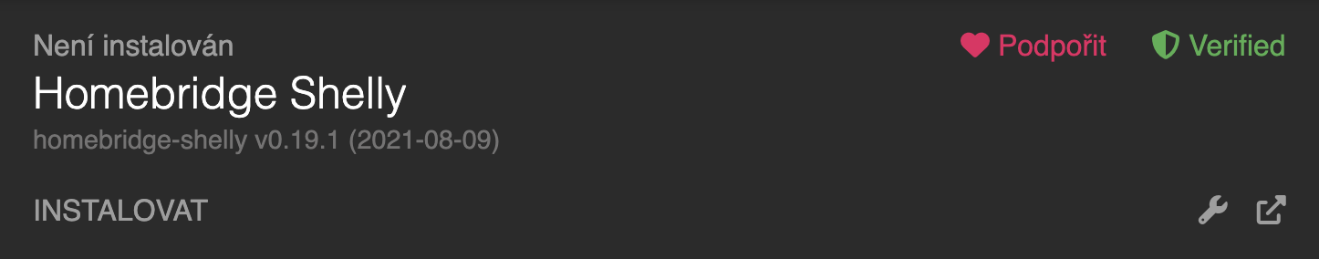 Homebridge - plugin pro Shelly